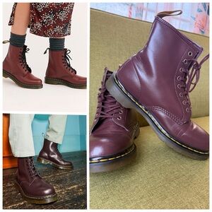 Dr. Martens Vegan 1460 Oxblood 8-Eye boots. Women’s 11 / Men’s 10 EU 43